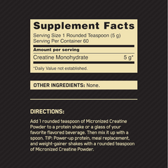 ON Micronized Creatine Monohydrate Powder, 300g